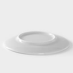 Блюдце Добрушский завод «Бельё», d=12.5 см, фарфор, белое