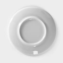 Блюдце Добрушский завод «Бельё», d=12.5 см, фарфор, белое