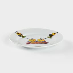 Тарелка детская Добрушский завод «Пчёлы», d=17 см, фарфор, белая, рисунок МИКС