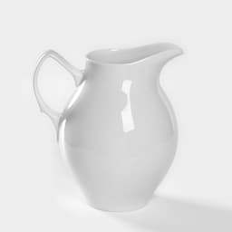 Кувшин Добрушский завод «Бельё», 2 л, фарфор, белый