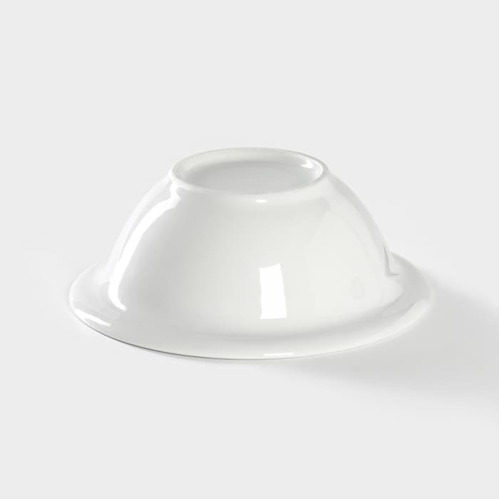 Салатник Добрушский завод «Маки красные», 550 мл, d=17 см, фарфор, белый