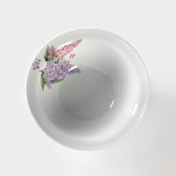 Тарелка глубокая Добрушский завод «Сирень», 550 мл, d=17 см, фарфор, белая