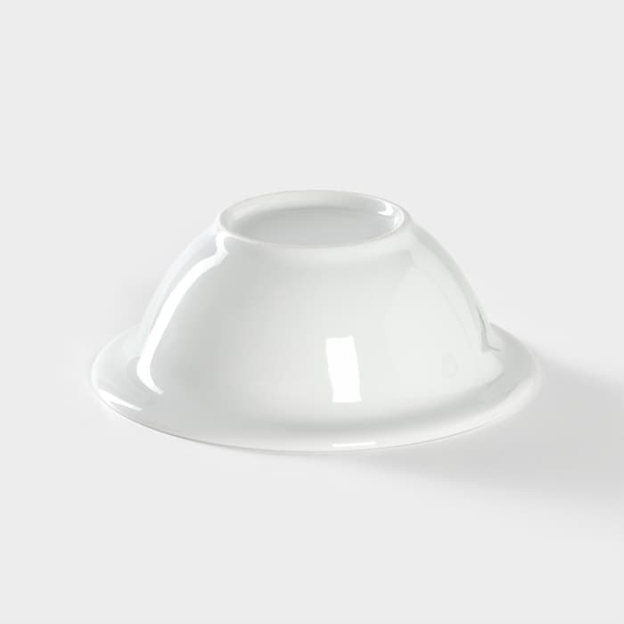 Тарелка глубокая Добрушский завод «Сирень», 550 мл, d=17 см, фарфор, белая