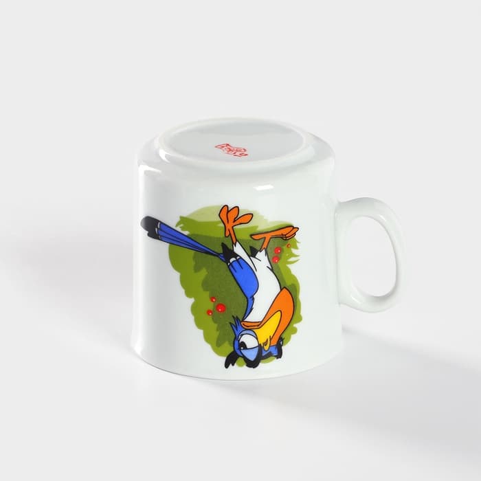 Кружка детская Добрушский завод «Лесовичок», 200 мл, фарфор, белая, рисунок МИКС