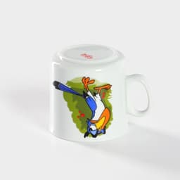 Кружка детская Добрушский завод «Лесовичок», 200 мл, фарфор, белая, рисунок МИКС