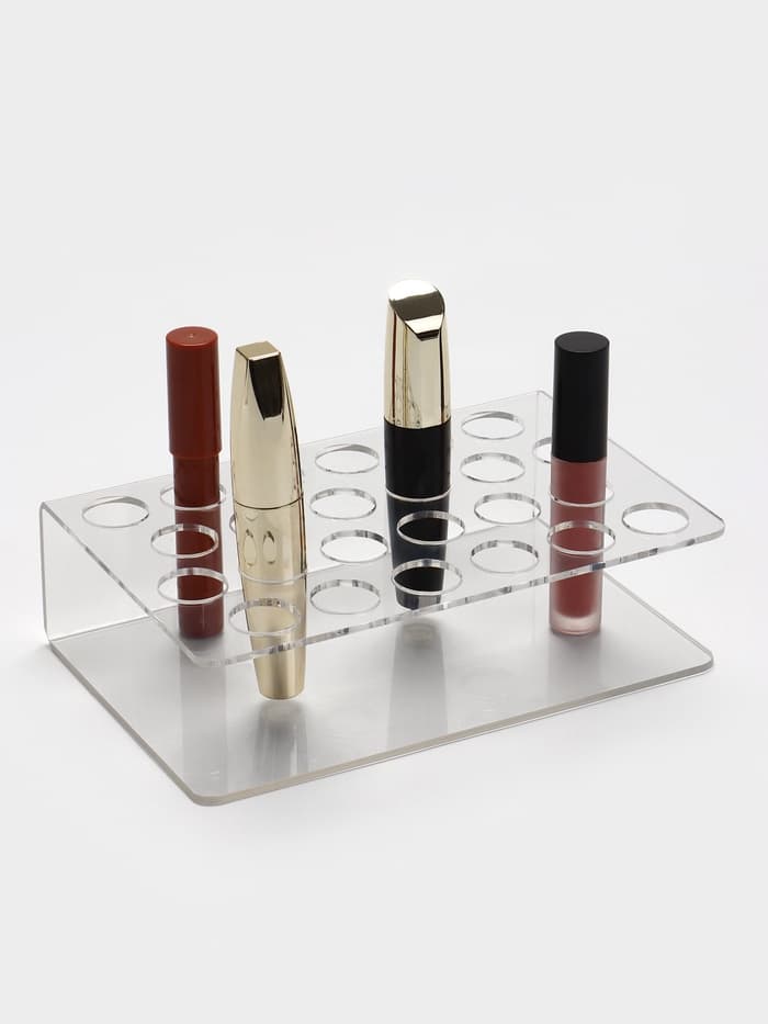 Подставка под тушь на 24 позиции, 19.5×12.5×5.8 см, оргстекло 2 мм