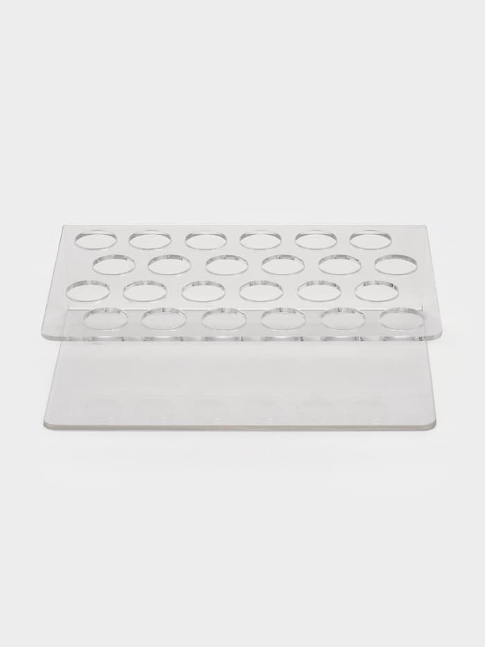 Подставка под тушь на 24 позиции, 19.5×12.5×5.8 см, оргстекло 2 мм