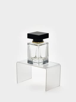 Подставка ступенька одинарная, 10.5×6×6 см, оргстекло 2 мм