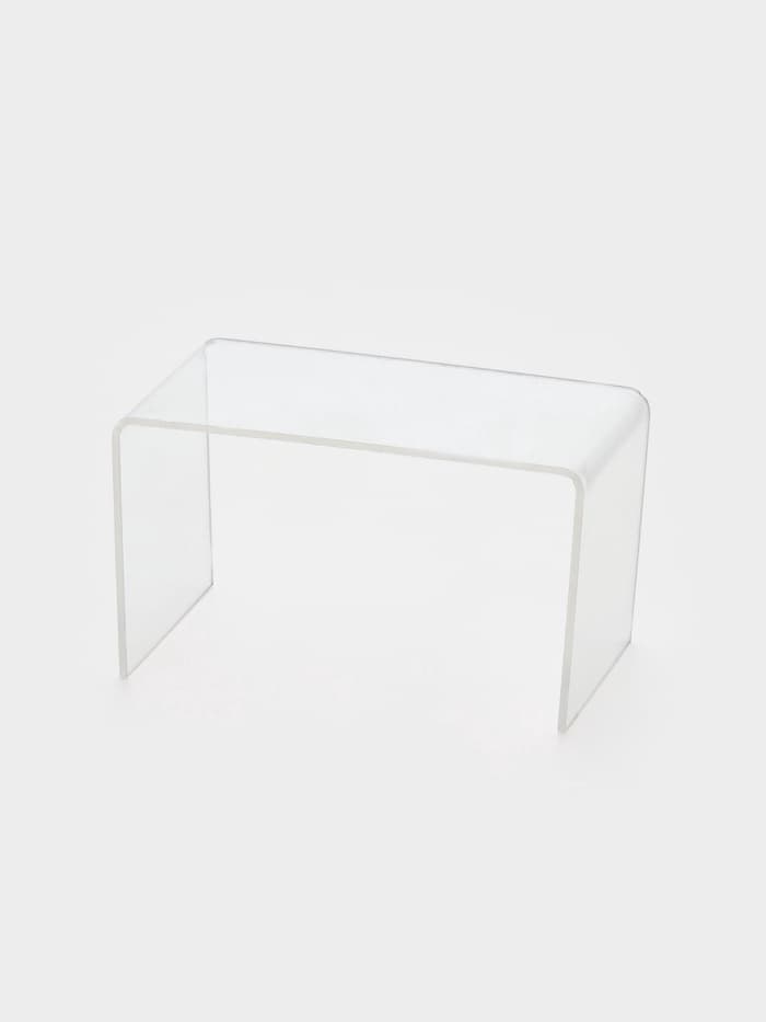 Подставка ступенька одинарная, 10.5×6×6 см, оргстекло 2 мм