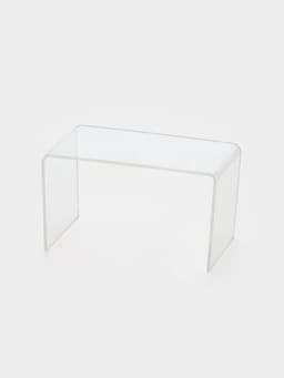 Подставка ступенька одинарная, 10.5×6×6 см, оргстекло 2 мм