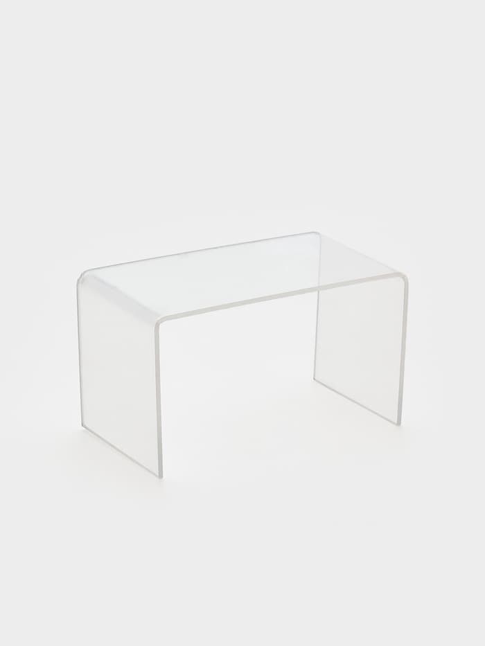 Подставка ступенька одинарная, 10.5×6×6 см, оргстекло 2 мм