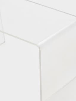 Подставка ступенька одинарная, 10.5×6×6 см, оргстекло 2 мм