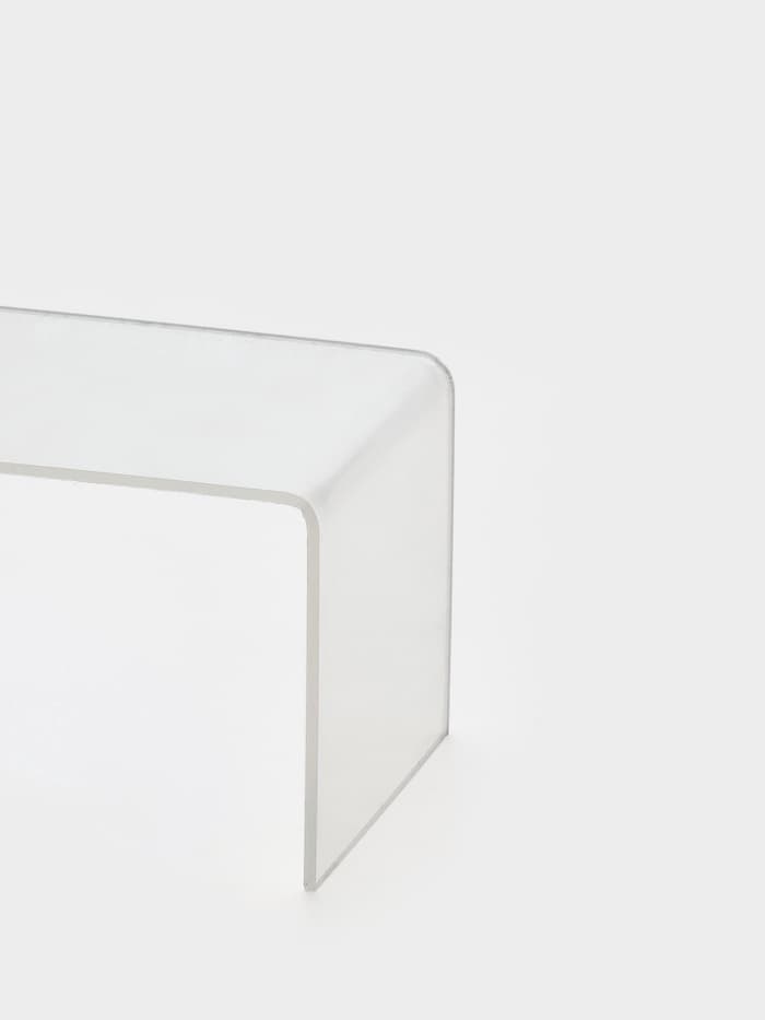 Подставка ступенька одинарная, 10.5×6×6 см, оргстекло 2 мм