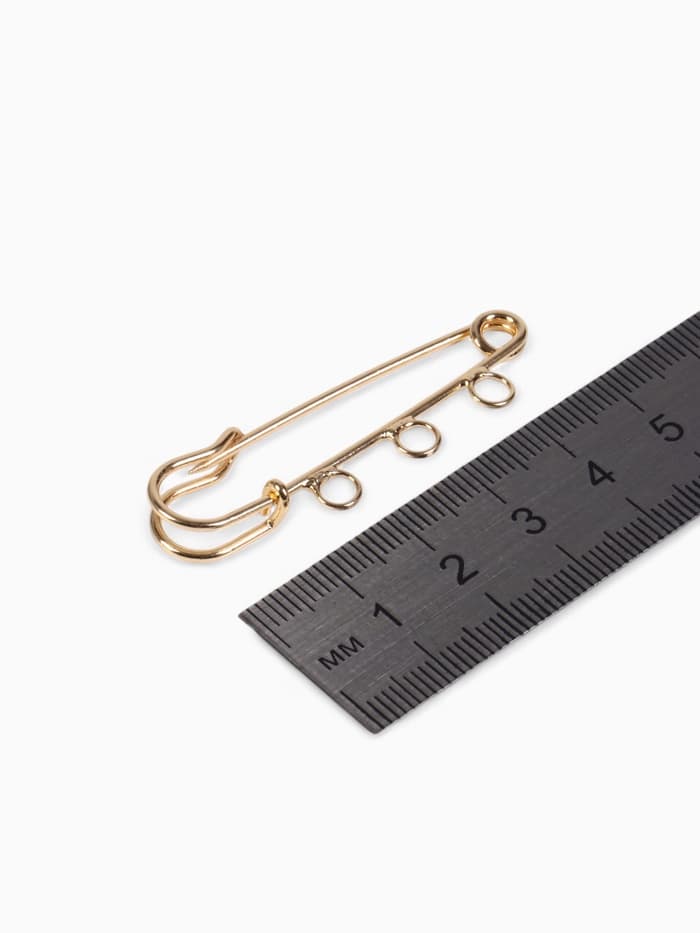 Булавка для подвесок PO-050, №02 (набор 2 шт.) 50×5 мм, цвет золото