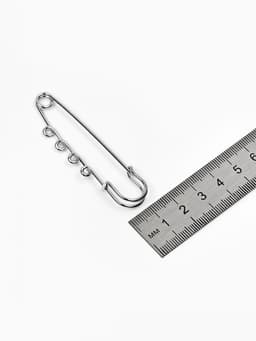 Булавка для подвесок PO-065 №03, (набор 2 шт.) 70×20×7 мм, серебра