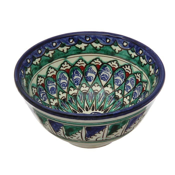 Пиала узбекская Риштанская Керамика «Узоры», 200 мл, d=11.5 см, МИКС