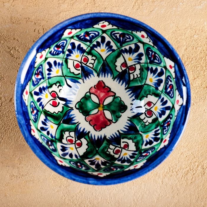 Пиала узбекская Риштанская Керамика «Узоры», 200 мл, d=11.5 см, МИКС