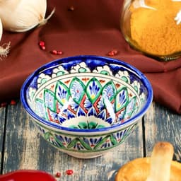 Пиала узбекская Риштанская Керамика «Узоры», 200 мл, d=11.5 см, МИКС