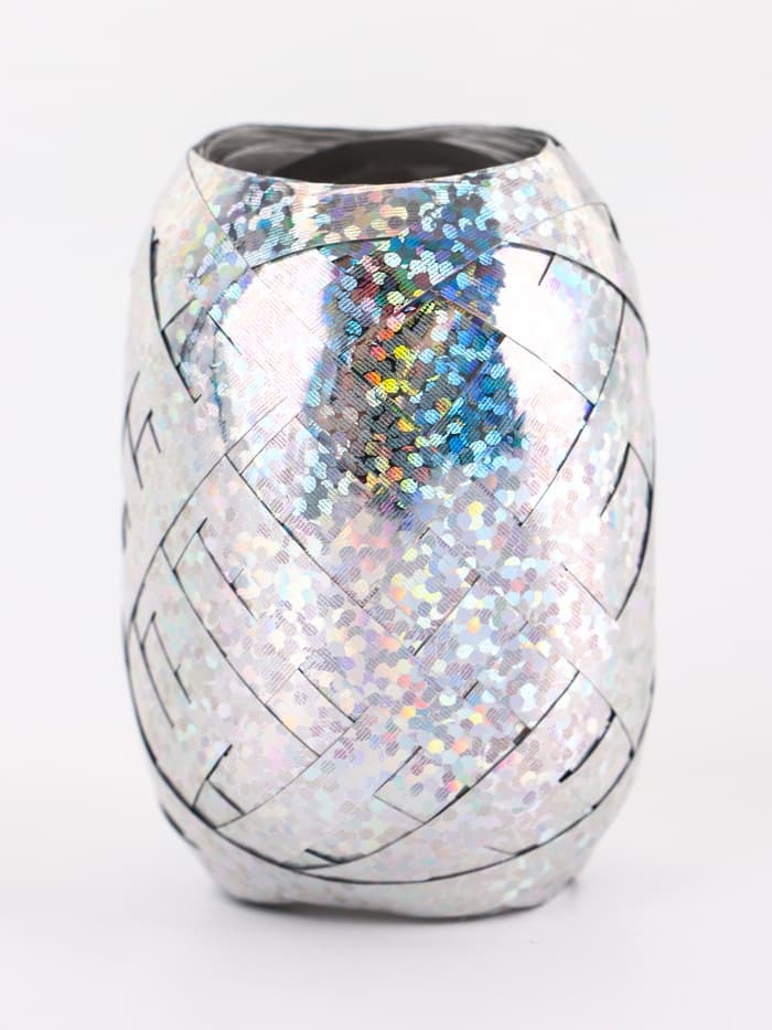 Лента упаковочная голографическая, для воздушных шаров и подарков, ассорти, набор 6 шт., 0.5 см × 10 м