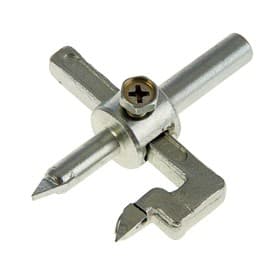 Сверло круговое регулируемое по кафелю ТУНДРА «Балеринка», 20 - 100 мм