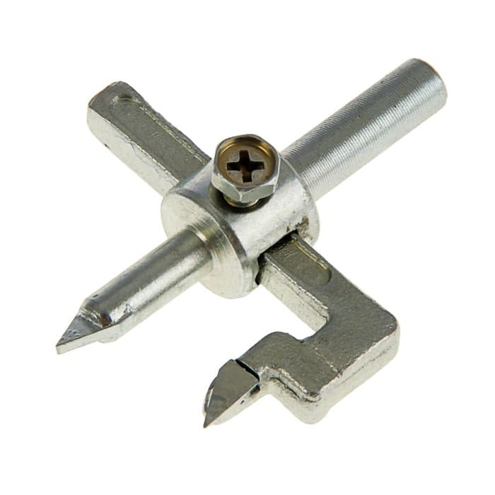 Сверло круговое регулируемое по кафелю ТУНДРА «Балеринка», 20 - 100 мм