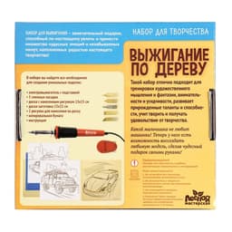 Выжигание и роспись по дереву «Чемпион», набор для творчества