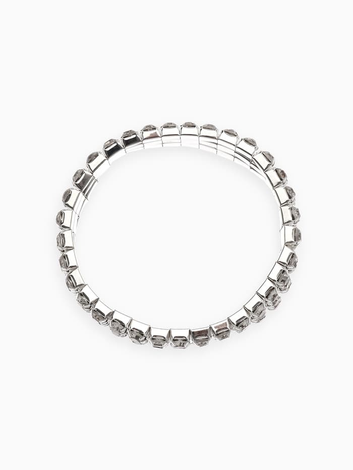 Браслет детский «Выбражулька. Лёд», 3 ряда, d=5 см, белый в серебре