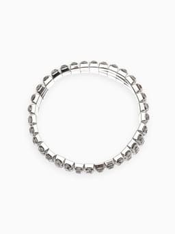 Браслет детский «Выбражулька. Лёд», 3 ряда, d=5 см, белый в серебре