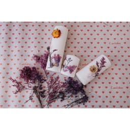 Набор свечей-цилиндров на подставке «Интерьерный», 3 шт., белый