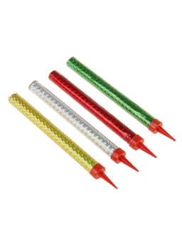 Свечи фонтаны в торт «Золотые искры», 4 шт., 17.5 см, горение 60 сек.