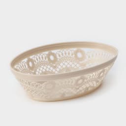 Корзинка для хлеба и фруктов Альтернатива «Кружево», пластик, 23×17×6.5 см, МИКС