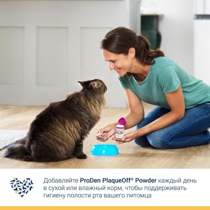 Средство для собак и кошек ProDen PlaqueOf для профилактики зубного камня, 40 г