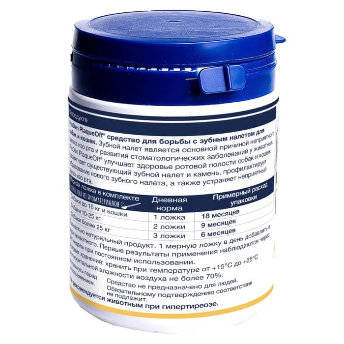 Средство для профилактики зубного камня ProDen PlaqueOff для кошек и собак, 180 г