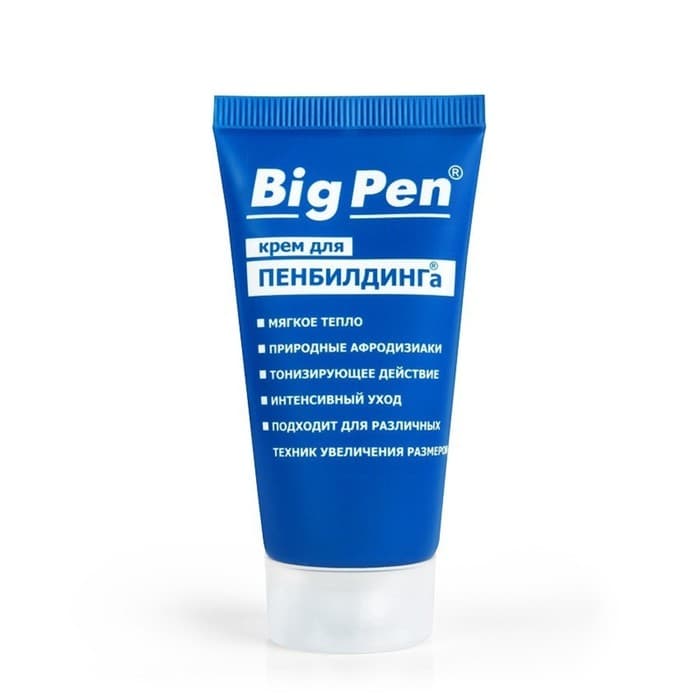Крем для увеличения полового члена Big Pen, разогревающий, 20 мл