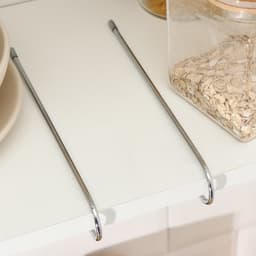 Держатель для кружек подвесной Доляна, на 8 предметов, 27.5×20×7.5 см, на толщину полки 3.5 см, хромированный