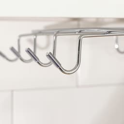 Держатель для кружек подвесной Доляна, на 8 предметов, 27.5×20×7.5 см, на толщину полки 3.5 см, хромированный