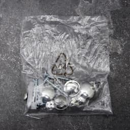 Рейлинговая система для кухни Доляна, базовый набор, 10 предметов, хромированная