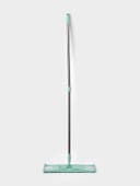 Швабра для мытья пола плоская Доляна, насадка из микрофибры 40×10 см, телескопическая стальная ручка 68(122) см