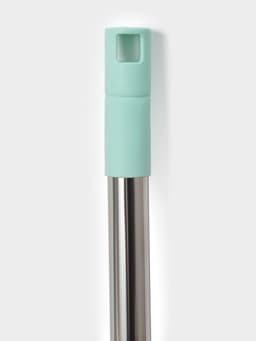 Швабра для мытья пола плоская Доляна, насадка из микрофибры 40×10 см, телескопическая стальная ручка 68(122) см