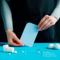 Шпатель кондитерский Доляна, 13×8 см, пластик, белый