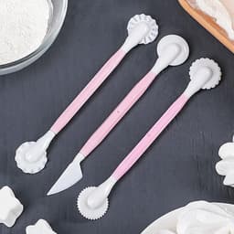 Стеки для моделирования кондитерских украшений Доляна, 3 шт., набор 17 см, пластик, МИКС