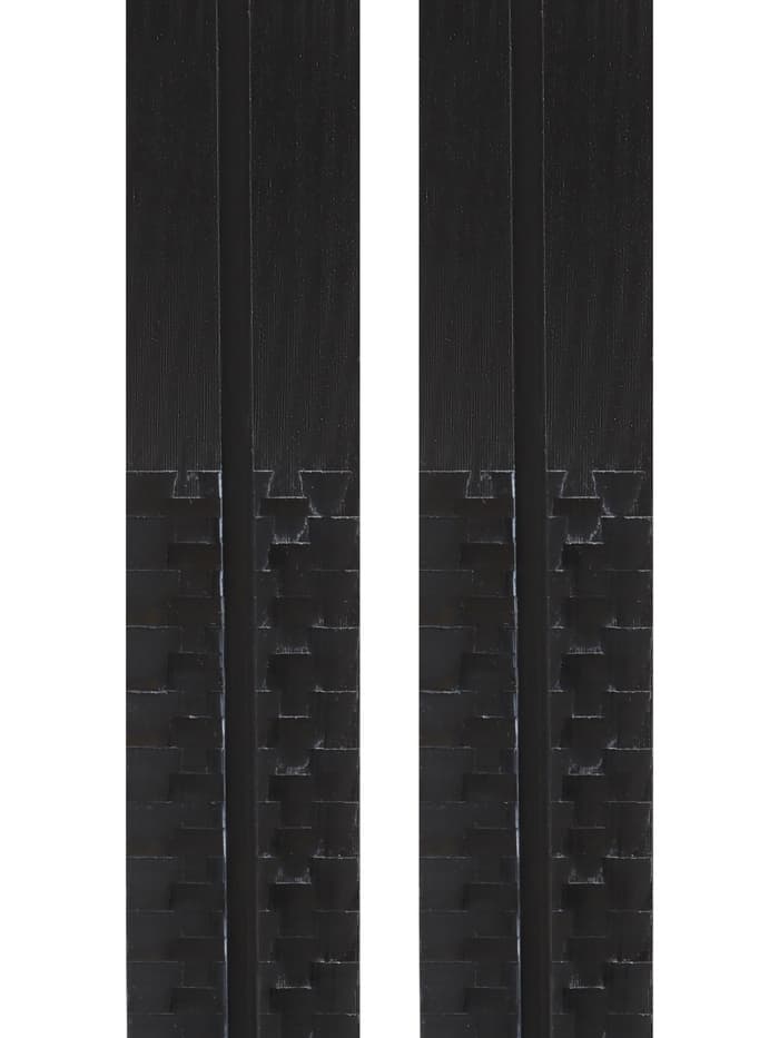 Лыжи пластиковые, 200 см, с насечкой, цвета МИКС