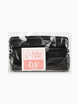 Расчёска комбинированная, 12×3 (±1) см, чёрная