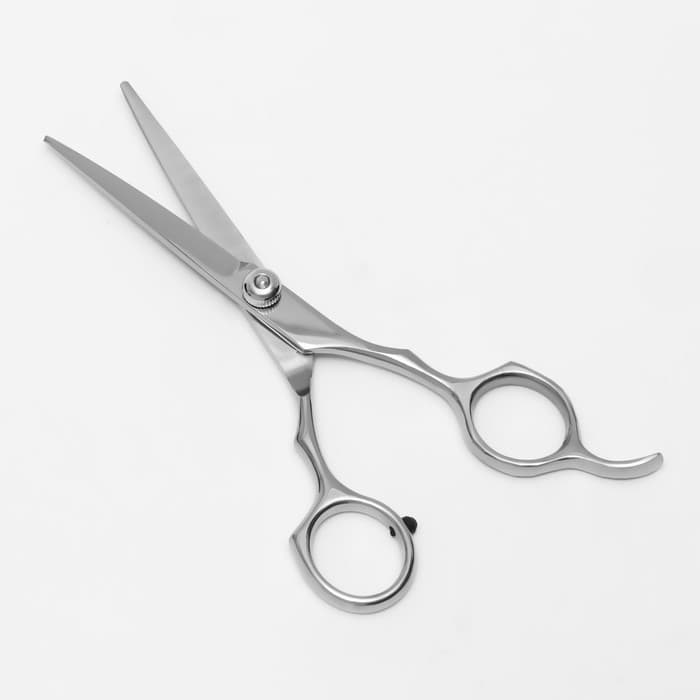 Ножницы парикмахерские с упором, лезвие — 5.5 см, серебристые