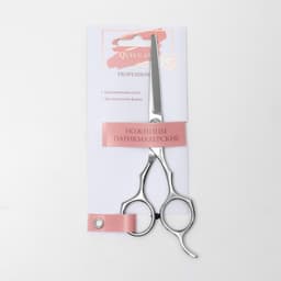 Ножницы парикмахерские с упором, лезвие — 5.5 см, серебристые