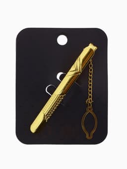 Зажим для галстука стальной «Классический», галка, цвет золото