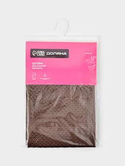 Штора для ванны Доляна «Шоколад», 180×180 см, полиэстер