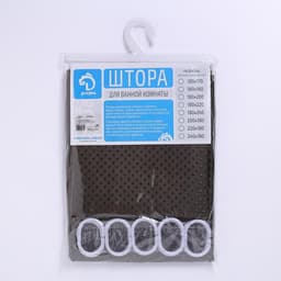 Штора для ванны Доляна «Шоколад», 180×180 см, полиэстер