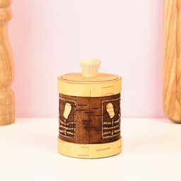 Туес «Подсолнушек: Соль», 7×9 см, береста
