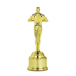 Кубок наградная фигура учителю «Золотой учитель», оскар, пластик, 18×6.3 см